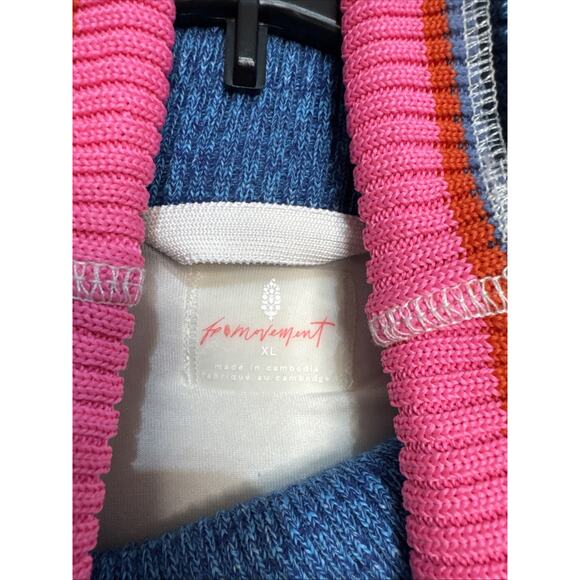 Free People FP Movement Over the Rainbow Sherpa Fleece Women’s Size XL - Picture 2 of 15